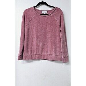 KIKIT Pink Long Sleeve Cotton Blend Super Soft Pullover Sweater (S)